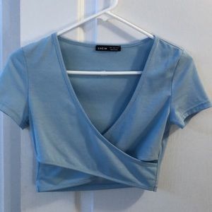 Cropped Cut Tee Shirt